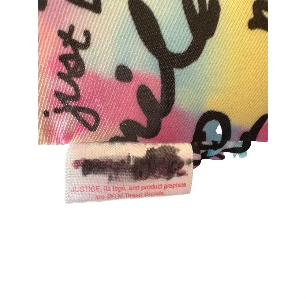Justice‎ Be Kind Tie Dye Plush Dog Stuffed Animal Positive Quote Pillow